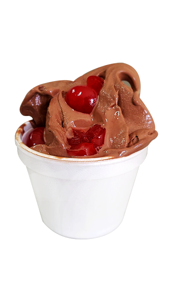 Helado en vaso selva negra